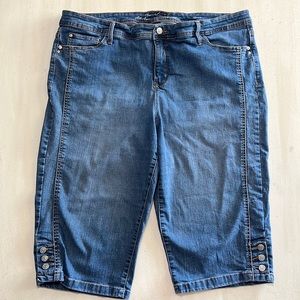 Gloria Vanderbilt capris pants, blue jeans, size 118W